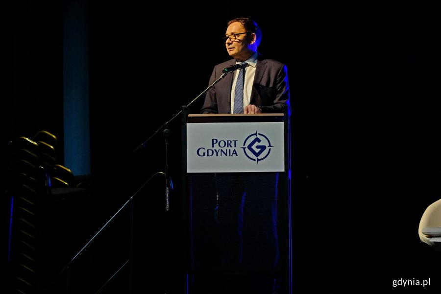 Bogdan Ołdakowski – sekretarz generalny Organizacji Portów Bałtyckich podczas otwarcia Baltic Ports for Climate Conference 2025