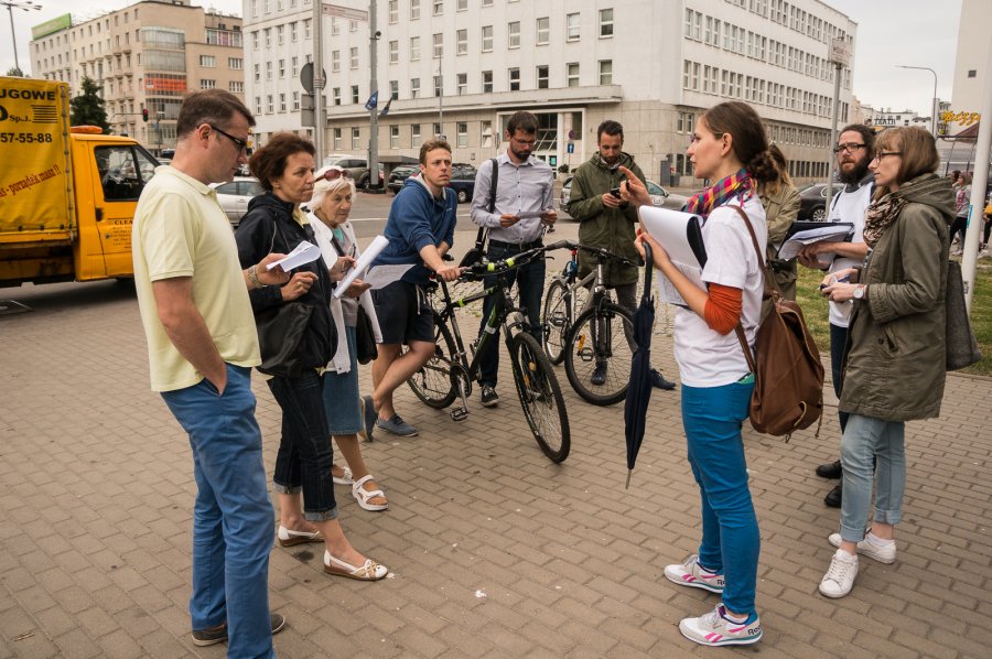 Spacer badawczy w parku Centralnym, fot. Aleksander Trafas