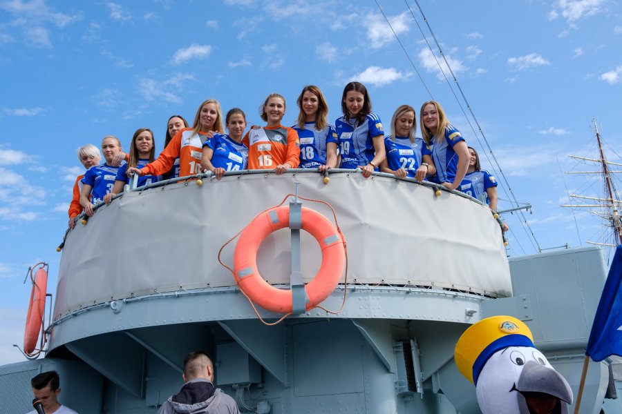 Prezentacja zespołów Vistal Gdynia i Spójnia Gdynia / fot. D. Linkowski