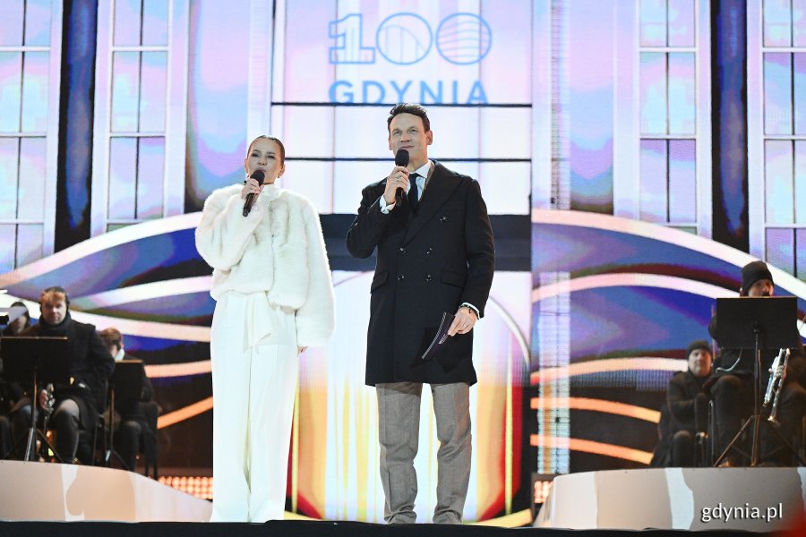 Duet prowadzących: Paulina Sykut-Jeżyna i Tomasz Wolny (fot. Michał Puszczewicz)