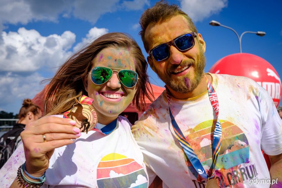 Bieg The Color Run w Gdyni, 16.09.2017 // fot. Dawid Linkowski