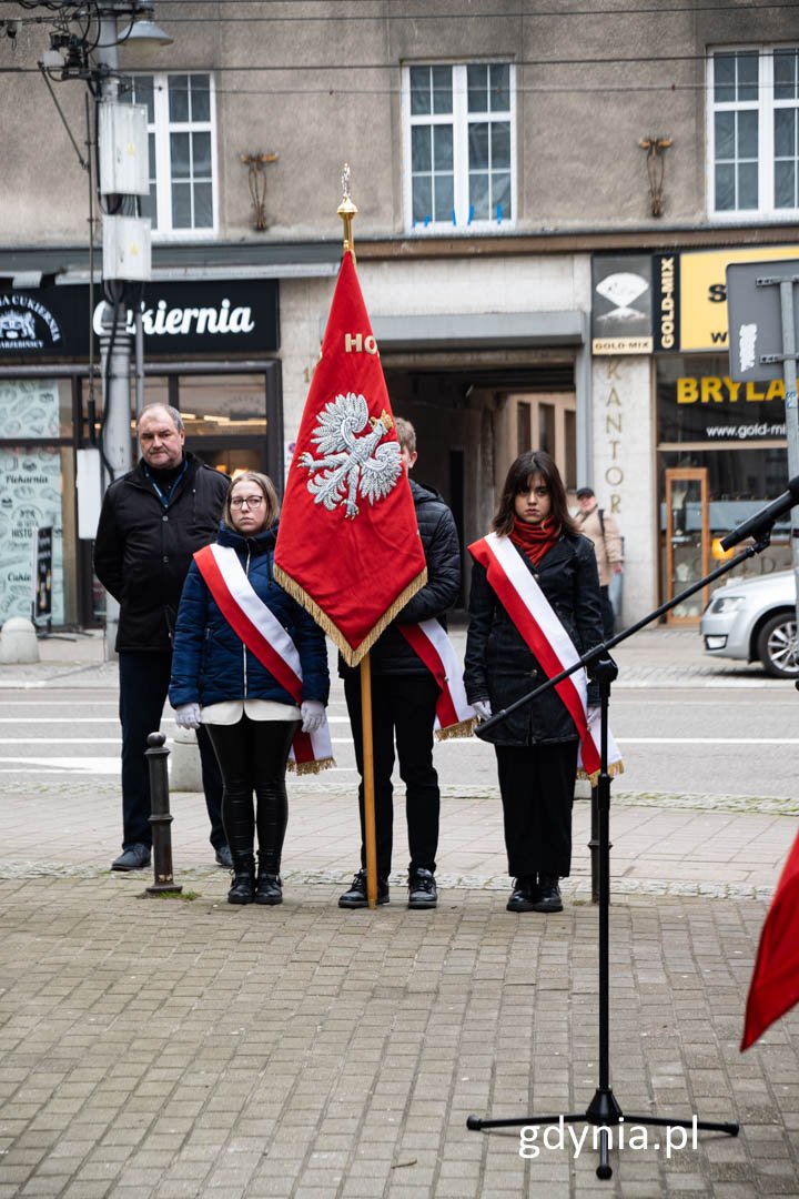 Delegacja zespołu szkół administracyjno - ekonomicznych w Gdyni, fot. Michał Sałata