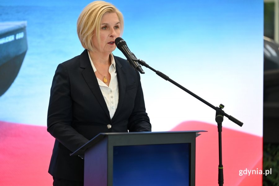 O dobrej wsp&oacute;łpracy z MON w kwestii budowy długo wyczekiwanej infrastruktury w Gdyni m&oacute;wiła Beata Zastawna, przewodnicząca Rady Miasta Gdyni. (fot. Łukasz Kamasz/gdynia.pl)