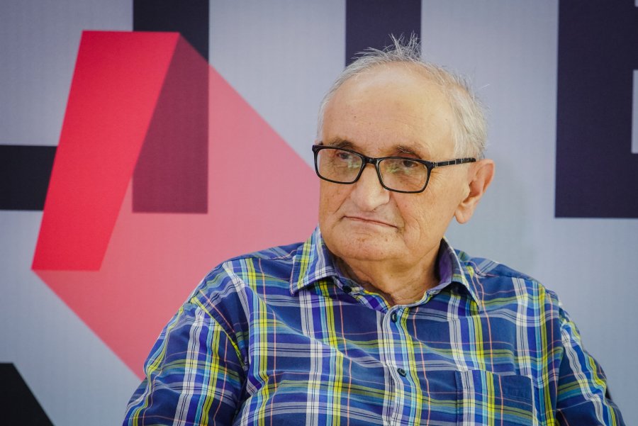 Profesor Roch Sulima na Festiwalu Miasto Słowa // fot. Anna Rezulak