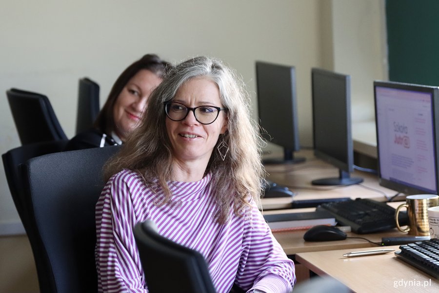 Warsztaty szkoleniowe kadry pedagogicznej w SP 12 Gdyni w ramach projektu „Szkoła Jutr@ II” (fot. Katarzyna Balcerzak)