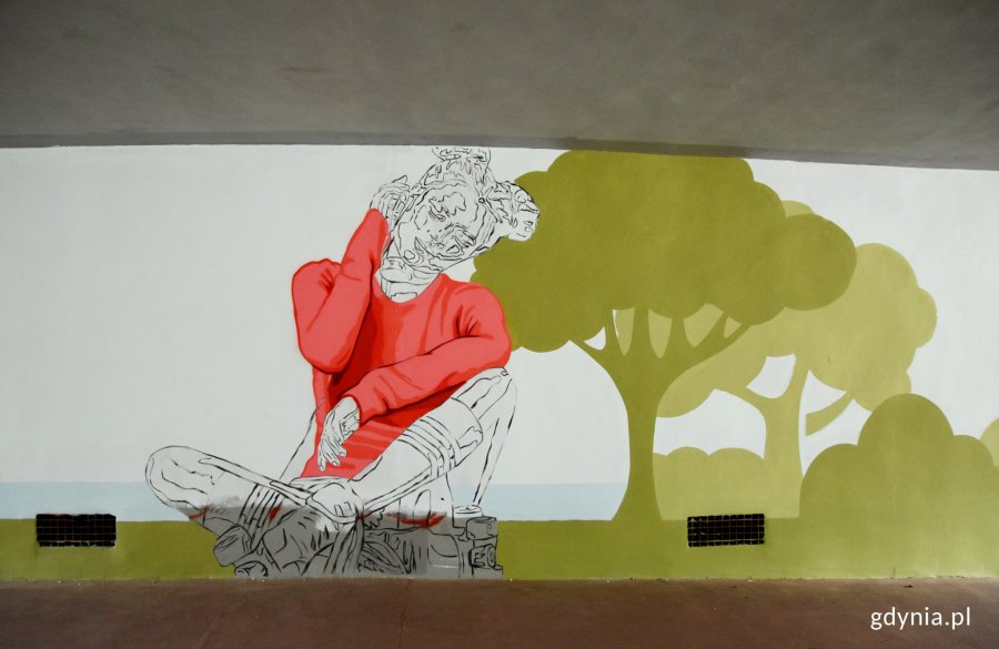 Powstający mural pod obwodnicą, fot. Kamil Złoch