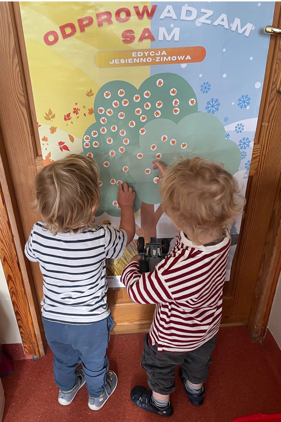 „Odprowadzam Sam”, na zdjęciu dzieci z Przedszkola nr 23 (fot. Katarzyna Balcerzak)