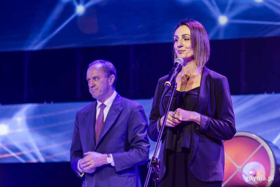 Na zdjęciu (od lewej): Mieczysław Struk, marszałek województwa pomorskiego, Beata Rutkiewicz, wojewoda pomorska (fot. Karol Stańczak)