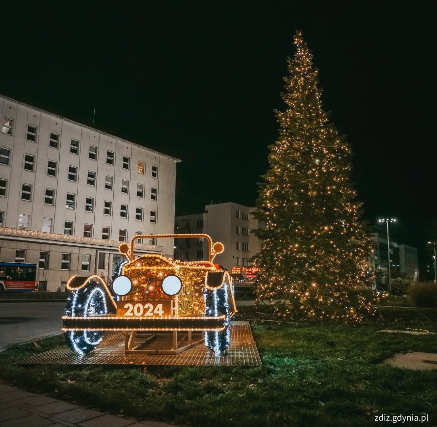 Świątecznie przystrojona Gdynia
