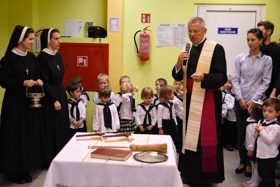 Przedszkole im. Świętej Rodziny zyskało nową przestrzeń // fot. Michał Puszczewicz