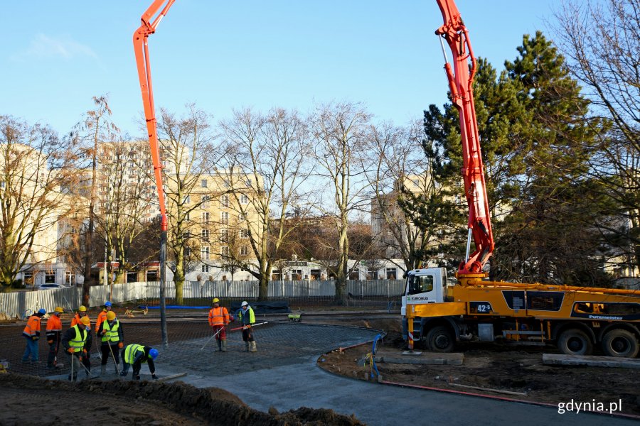 Budowa drugiego etapu Parku Centralnego w Gdyni, fot. Kamil Złoch