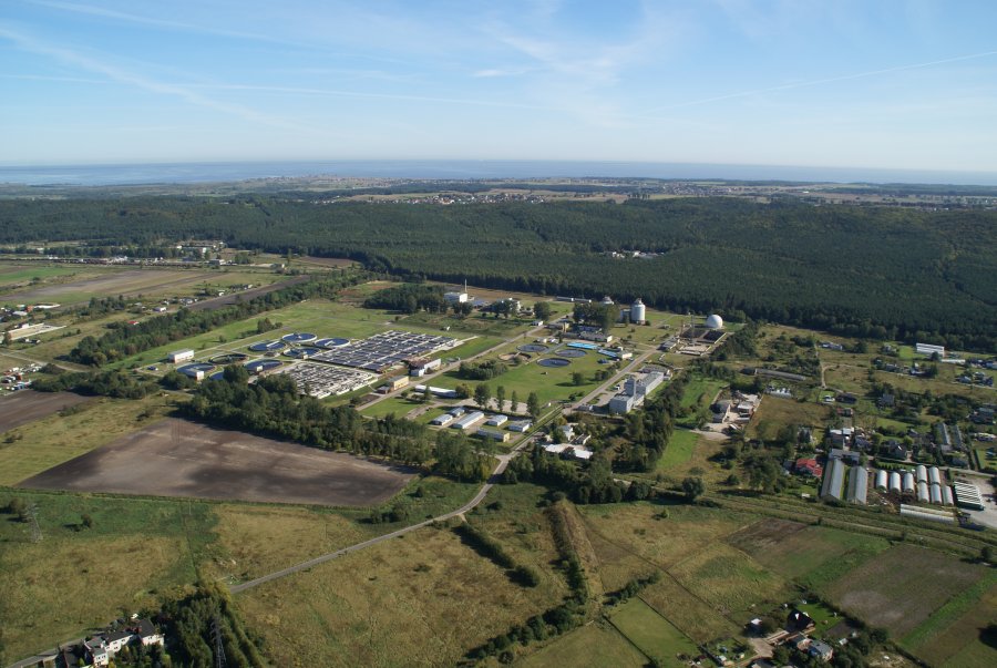  Grupowa Oczyszczalnia Ścieków „Dębogórze” z lotu ptaka, fot. materiały prasowe