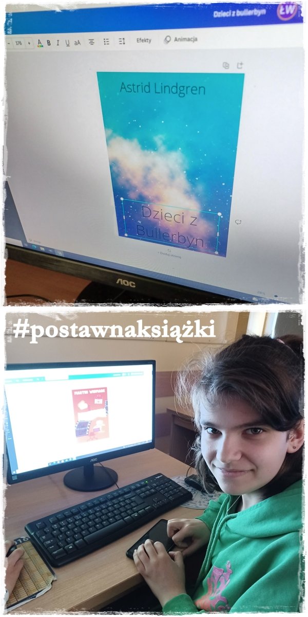 Projekt okładki uczniów ze Szkoły Podstawowej nr 28 w Gdyni