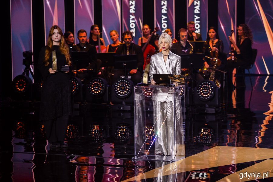 Joanna Łapińska, dyrektorka artystyczna FPFF. Gala wręczenia nagród 50. Festiwalu Polskich Filmów Fabularnych w Gdyni w Teatrze Muzycznym (fot. Karol Stańczak)