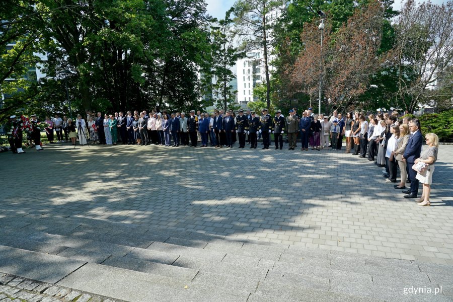  obchodów 86. rocznicy wybuchu II wojny światowej, które odbyły się na Cmentarzu Wojennym w Gdyni 
