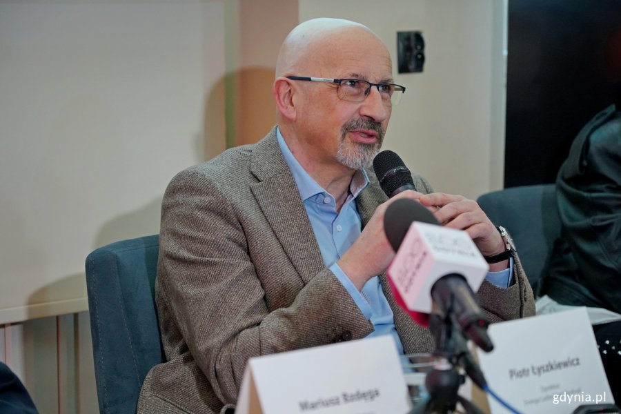 Piotr Łyszkiewicz &ndash; dyrektor Energa Ladies&rsquo; Jazz Festivalu podczas briefingu zapowiadającego 22. edycję wydarzenia