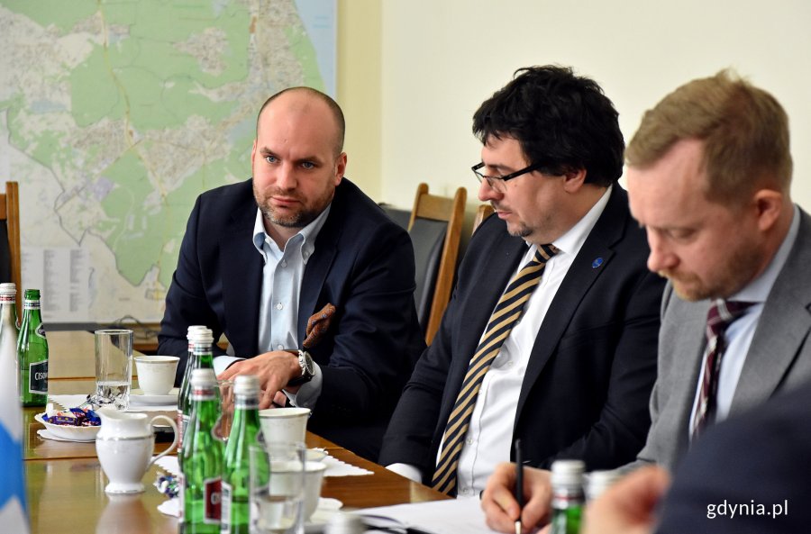 Ambasador Republiki Finlandii - Juha Tapio Ottman 26 lutego był gościem prezydenta Gdyni Wojciecha Szczurka // fot. Kamil Złoch