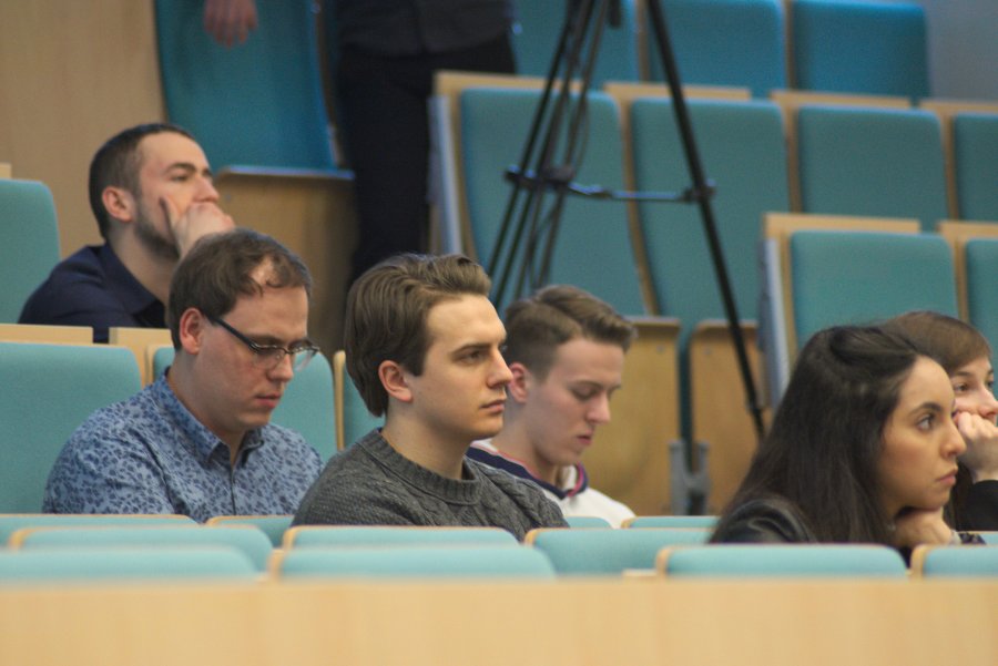 Spotkanie ze studentami na Wydziale Ekonomii UG // fot. Jan Ziarnicki