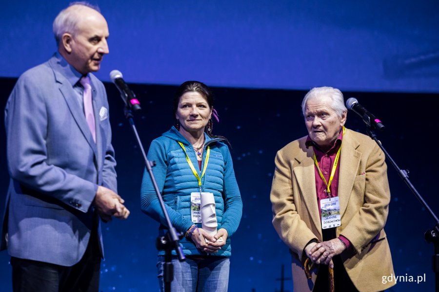 Na zdjęciu od lewej: Leszek Cichy, Marianna Syrokomska-Kantecka i Janusz Syrokomski (fot. Karol Stańczak)