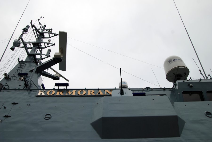 ORP Kormoran dzień przed podniesieniem bandery / fot. Dorota Nelke