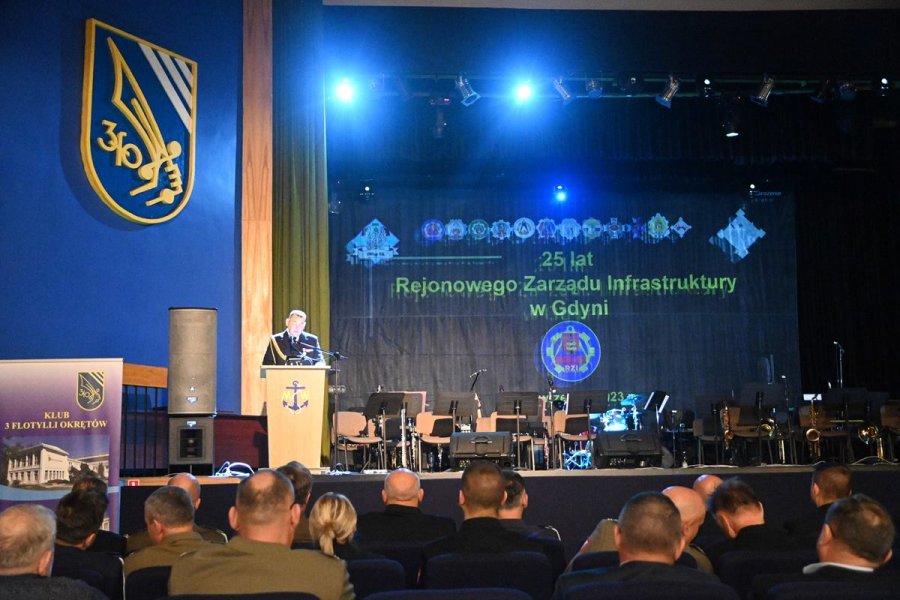 Uroczyste obchody 25-lecia Rejonowego Zarządu Infrastruktury w Gdyni.Fot. Zygmunt Gołąb 