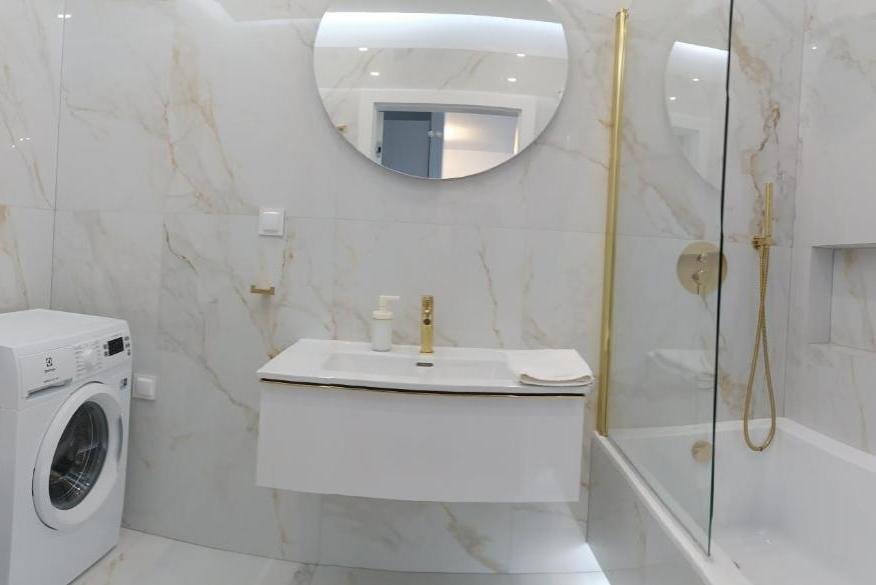 Łazienka w obiekcie Sleepy3city - Apartamenty Plac Unii