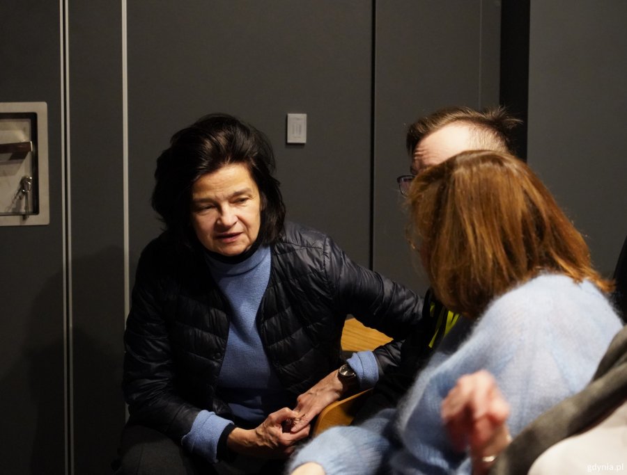 Na zdjęciu m.in. Iwona Siekierzyńska, reżyserka filmu &bdquo;Amatorzy&rdquo;