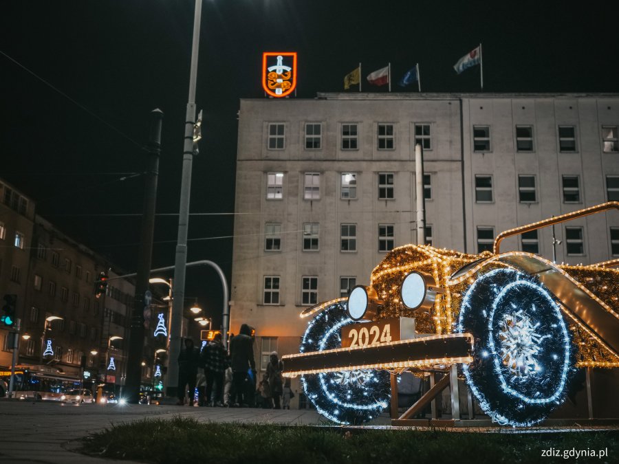 Świątecznie przystrojona Gdynia