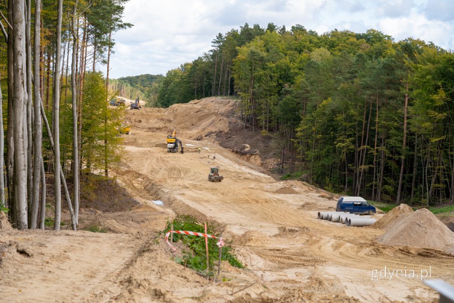 Prace na budowie Obwodnicy Witomina, fot. M. Sałata, gdynia.pl