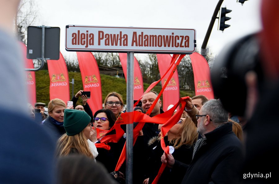 Otwarcie alei Pawła Adamowicza // fot. Kamil Złoch