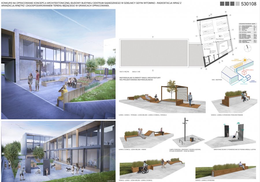 3 miejsce - Wybrano projekt centrum sąsiedzkiego na Witominie 