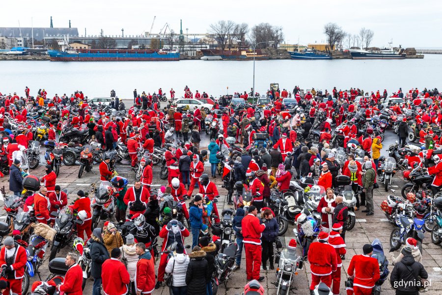 Mikołaje na Motocyklach w Gdyni, fot. Piotr Żagiell