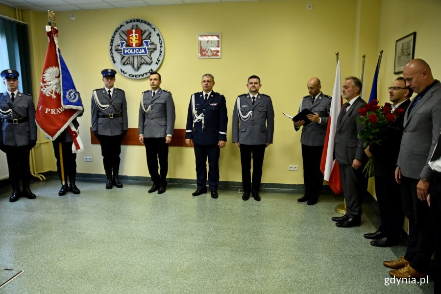 Uroczystość powołania nowego kierownictwa gdyńskiej policji // fot. Marcin Mielewski