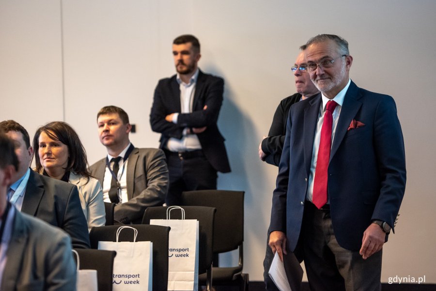 W konferencji uczestniczył prezydent Gdyni Wojciech Szczurek // fot. Dawid Linkowski