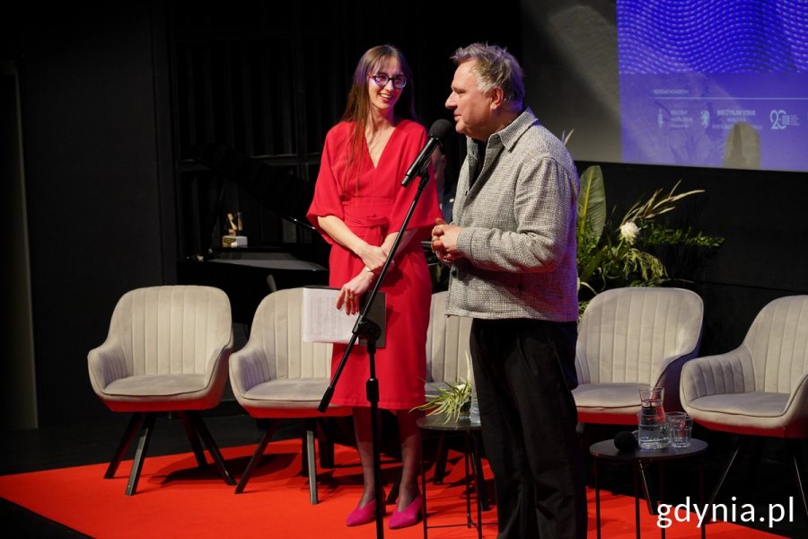 Na zdjęciu Krystyna Weiher-Sitkiewicz, rzeczniczka GCF-u i Jerzy Rados, dyrektor GCF-u