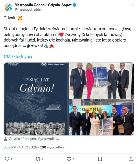  Kto złożył życzenia Gdyni?