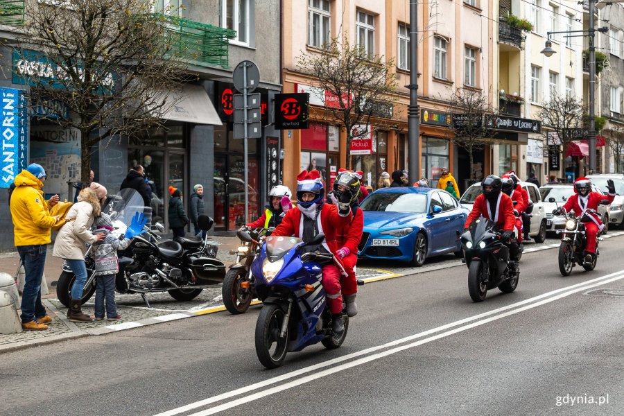 Mikołaje na Motocyklach w Gdyni, fot. Piotr Żagiell