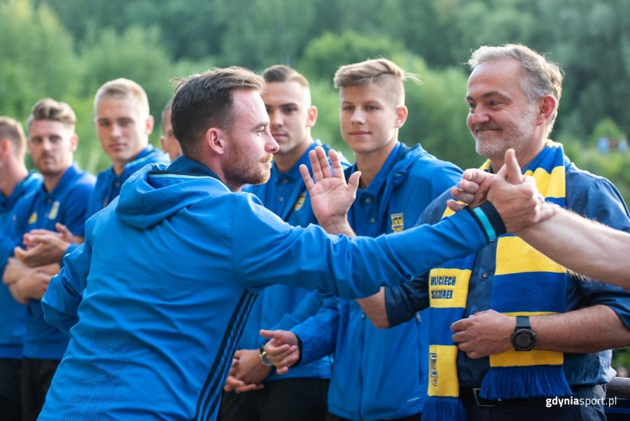 Prezentacja przedsezonowa piłkarzy Arki na „Górce”, fot. Dawid Linkowski