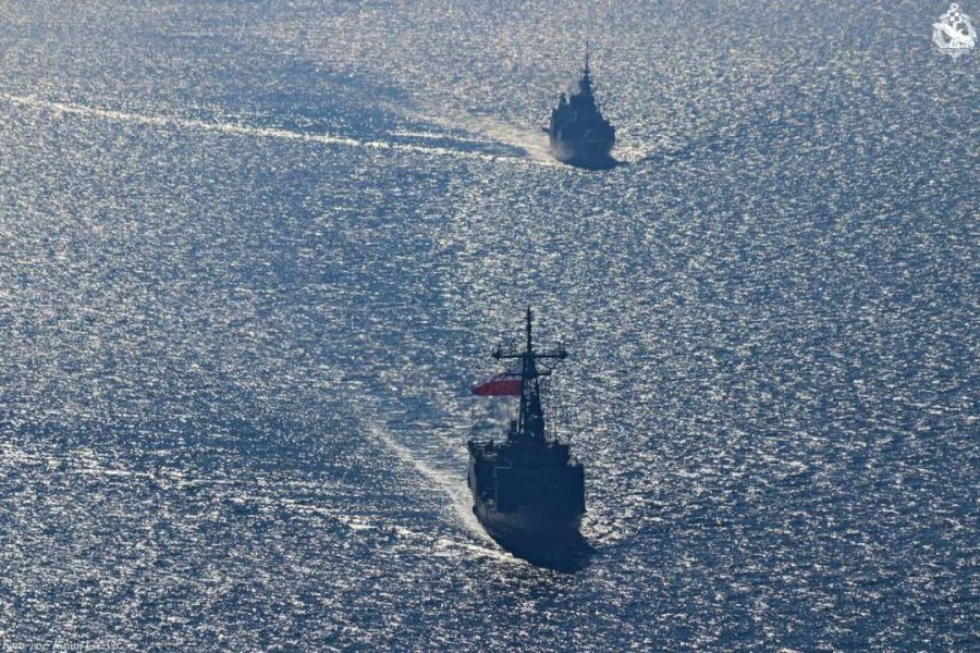 Manewry Okrętowej Grupy Zadaniowej na Bałtyku // fot. por. Kamil Grzyb