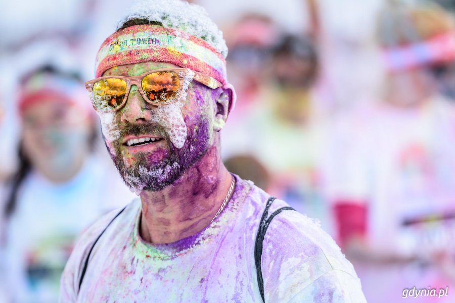 Bieg The Color Run w Gdyni, 16.09.2017 // fot. Dawid Linkowski