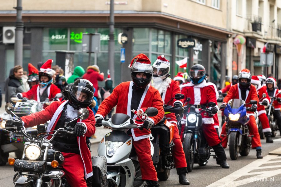 Mikołaje na Motocyklach w Gdyni, fot. Piotr Żagiell