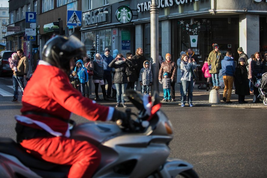 Mikołaje na motocyklach w Gdyni, fot. Karol Stańczak