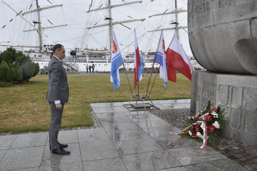 Uroczystości pod pomnikiem Josepha Conrada w Gdyni, fot. Magdalena Śliżewska