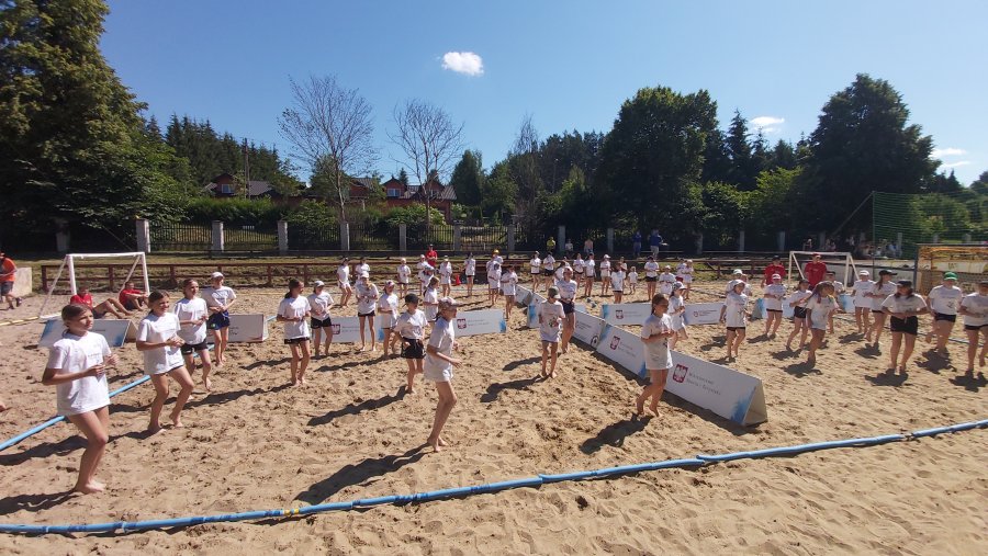 Mecz na plaży podczas Turnieju Piłki Plażowej