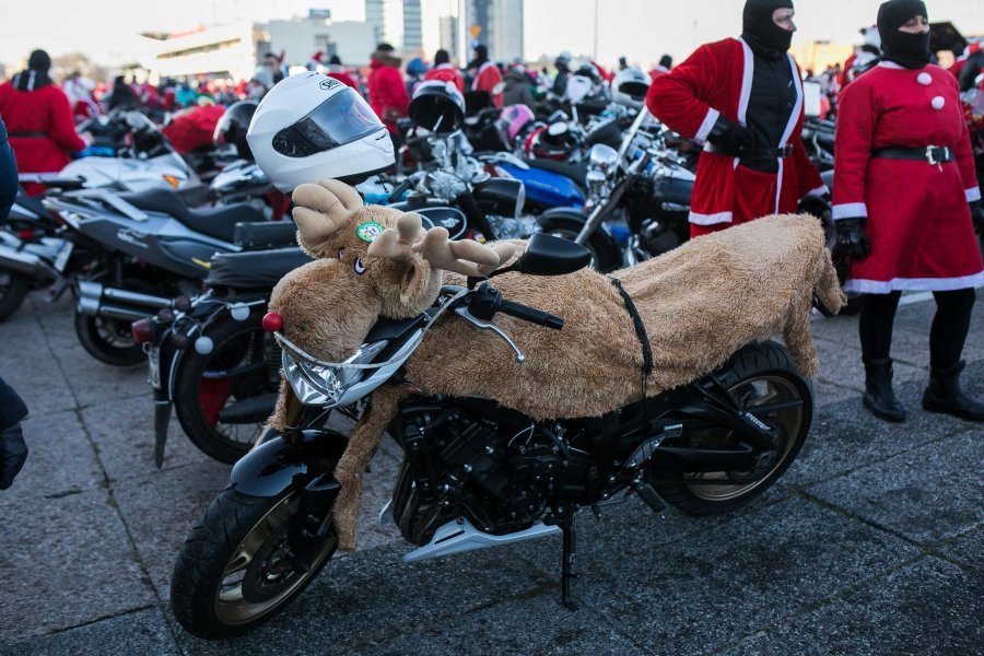 Mikołaje na motocyklach w Gdyni, fot. Karol Stańczak
