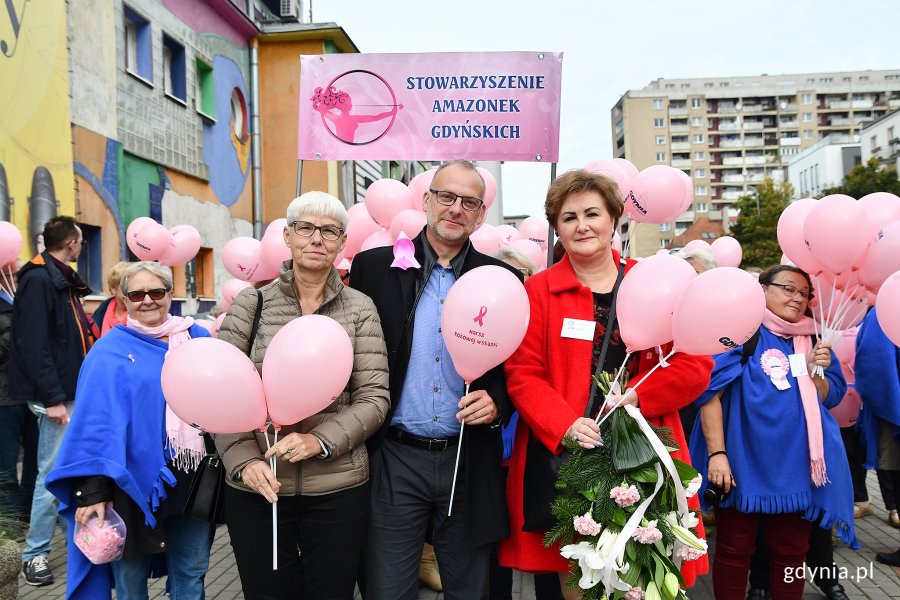 W marszu wzięli udział wiceprezydent Gdyni Michał Guć oraz przewodnicząca gdyńskiej Rady Miasta Joanna Zielińska // fot. Michał Puszczewicz