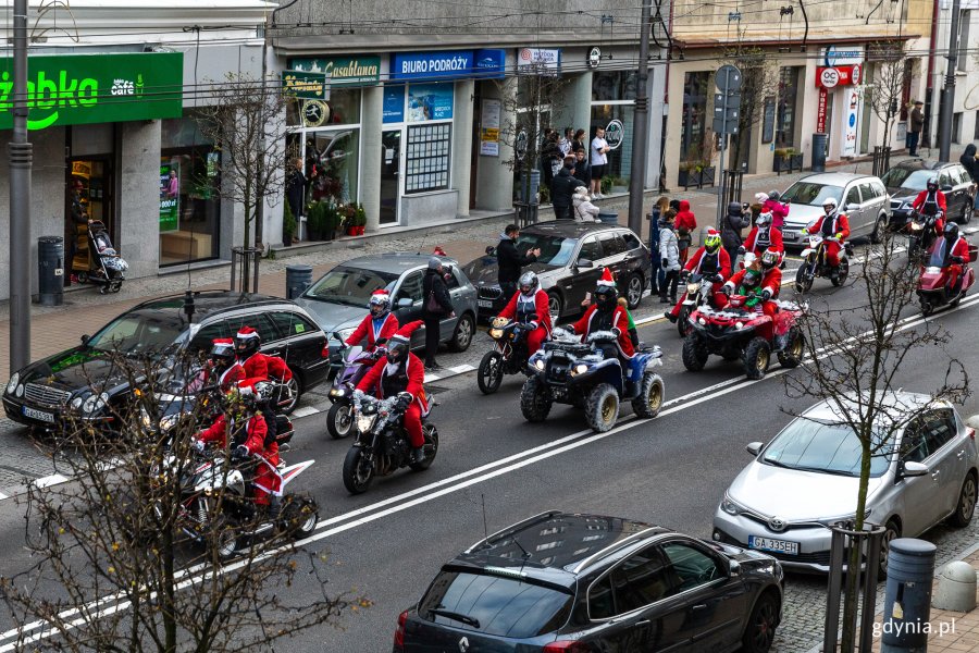 Mikołaje na Motocyklach w Gdyni, fot. Piotr Żagiell