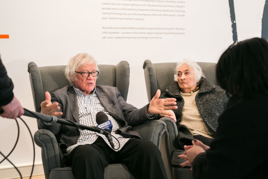 Otwarcie wystawy prac Józefa Wilkonia w Muzeum Miasta Gdyni.