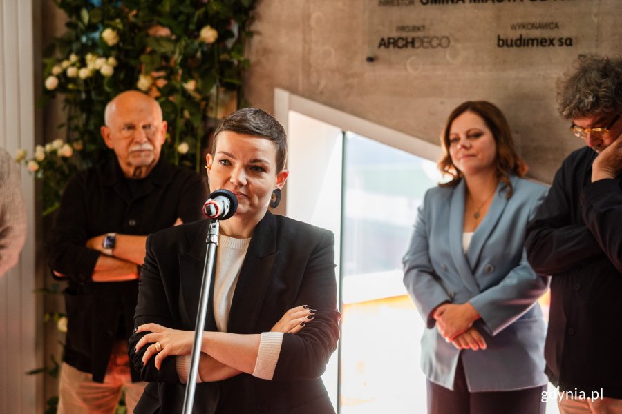 Odsłonięcie tablicy upamiętniającej Leszka Kopcia w Gdyńskim Centrum Filmowym (fot. Karol Stańczak)