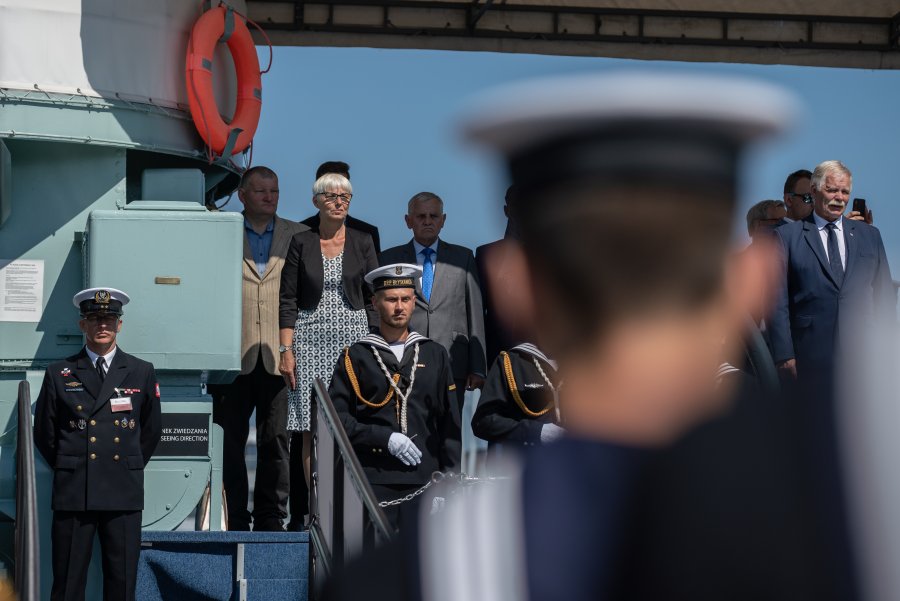 W uroczystości wzięli udział m.in. Joanna Zielińska - przewodnicząca Rady Miasta Gdyni oraz radni: Jarosław Kłodziński i Krzysztof Chachulski // fot. Anna Rezulak